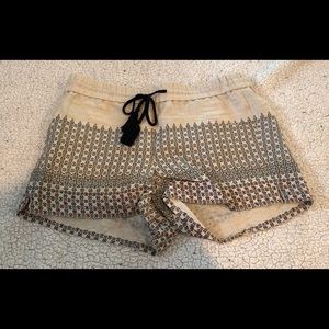Loft Linen Shorts with beaded pattern 2/$25